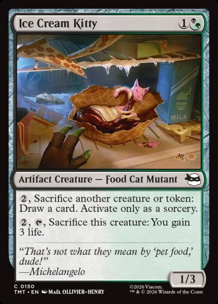 画像1: 【ENG】アイスクリームキャット/Ice Cream Kitty[MTG_TMT_0150_C] (1)