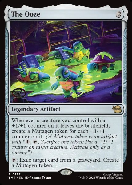 画像1: 【ENG】始まりの液体/The Ooze[MTG_TMT_0177_R] (1)