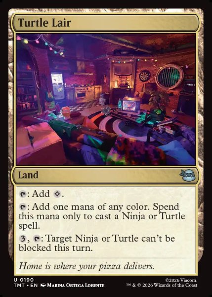 画像1: 【ENG】タートルズの隠れ家/Turtle Lair[MTG_TMT_0190_U] (1)