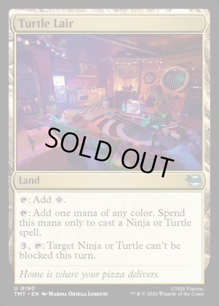 画像1: 【ENG】タートルズの隠れ家/Turtle Lair[MTG_TMT_0190_U] (1)