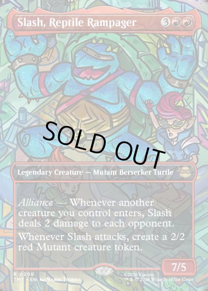 画像1: 【ENG】破天荒爬虫類、スラッシュ/Slash, Reptile Rampager[MTG_TMT_0208_R] (1)