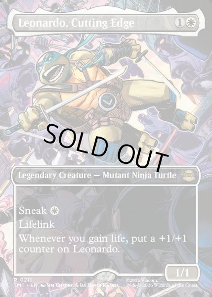 画像1: 【ENG】鋭い切先、レオナルド/Leonardo, Cutting Edge[MTG_TMT_0211_R] (1)