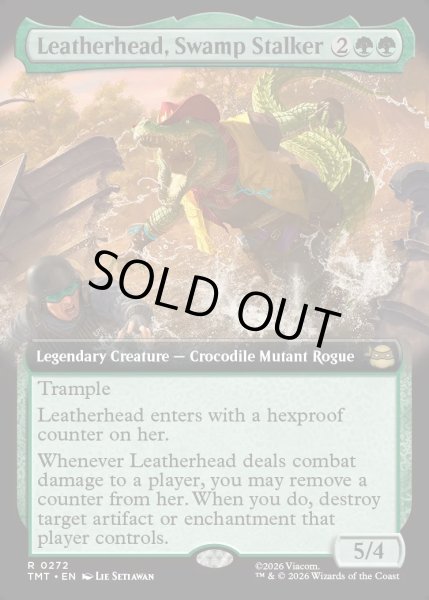 画像1: 【ENG】沼地のハンター、レザーヘッド/Leatherhead, Swamp Stalker[MTG_TMT_0272_R] (1)