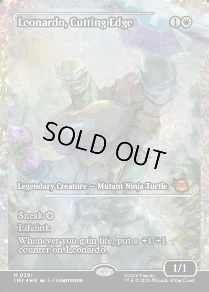 画像1: 【ENG】★Japan showcase Foil★鋭い切先、レオナルド/Leonardo, Cutting Edge[MTG_TMT_0291_M] (1)