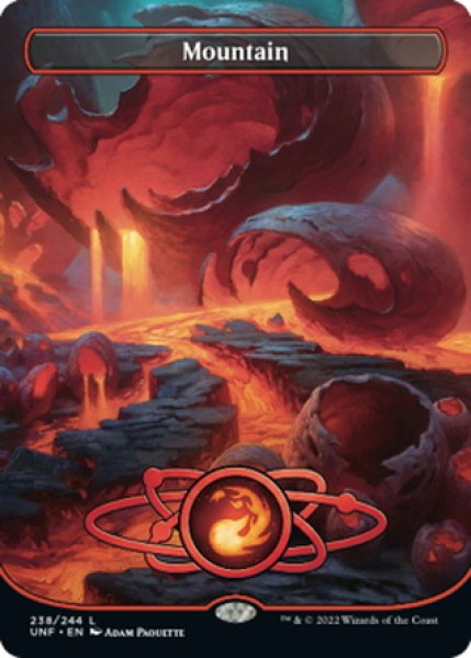 画像1: 【ENG】★ギャラクシーFoil★山/Mountain[MTG_UNF_489] (1)