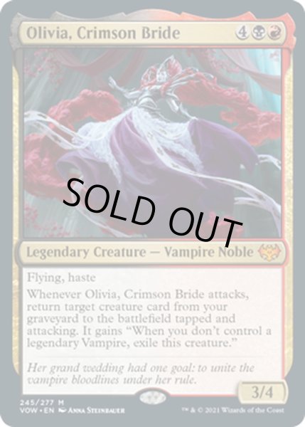 画像1: 【ENG】真紅の花嫁、オリヴィア/Olivia, Crimson Bride[MTG_VOW_245M] (1)