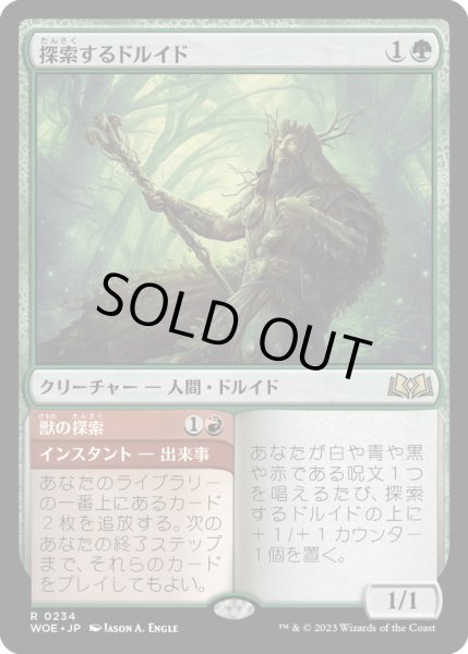 画像1: 【JPN】★Foil★探索するドルイド/Questing Druid[MTG_WOE_0234_R] (1)