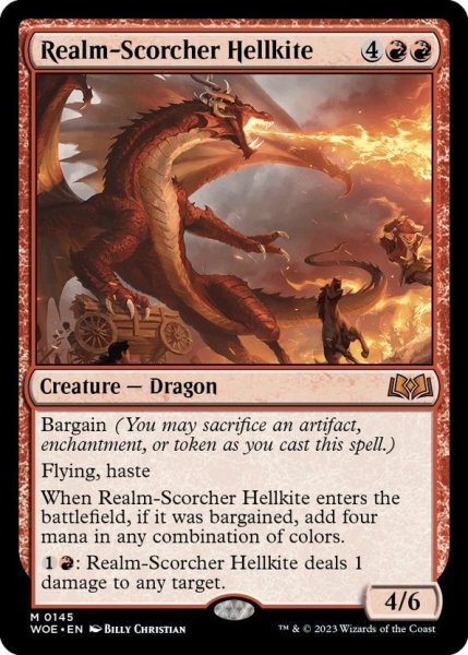 画像1: 【ENG】王国焦がしのヘルカイト/Realm-Scorcher Hellkite[MTG_WOE_0145_M] (1)