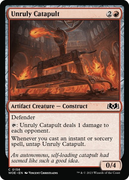 画像1: 【ENG】物騒なカタパルト/Unruly Catapult[MTG_WOE_0156_C] (1)
