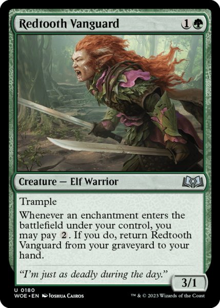 画像1: 【ENG】赤歯の先兵/Redtooth Vanguard[MTG_WOE_0180_U] (1)