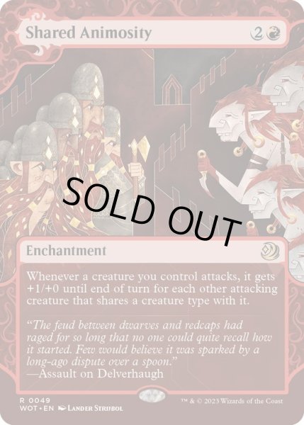 画像1: 【ENG】分かち合う憎しみ/Shared Animosity[MTG_WOT_0049_R] (1)