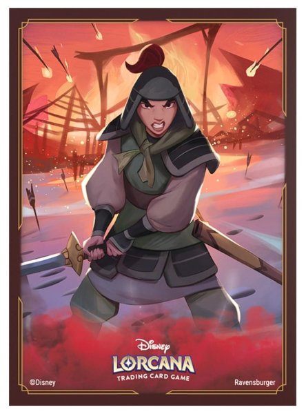 画像1: 公式カードスリーブ「ムーラン 訓練中の兵士」ディズニー・ロルカナ・TCG(1個)[ロルカナ新品] (1)