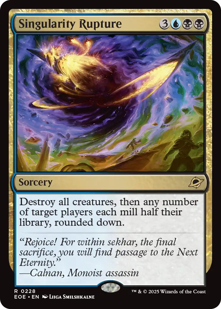 ENG】☆Foil☆特異点の断裂/Singularity Rupture[MTG_EOE_0228_R