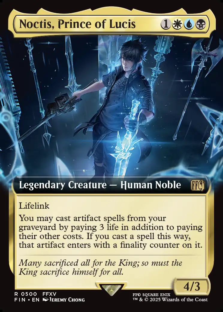 MTG FIN ルシスの王子、ノクティス 英語 FOIL 拡張アート MTG FIN ルシスの王子、ノクティス 英語 FOIL 拡張アート - メルカリ