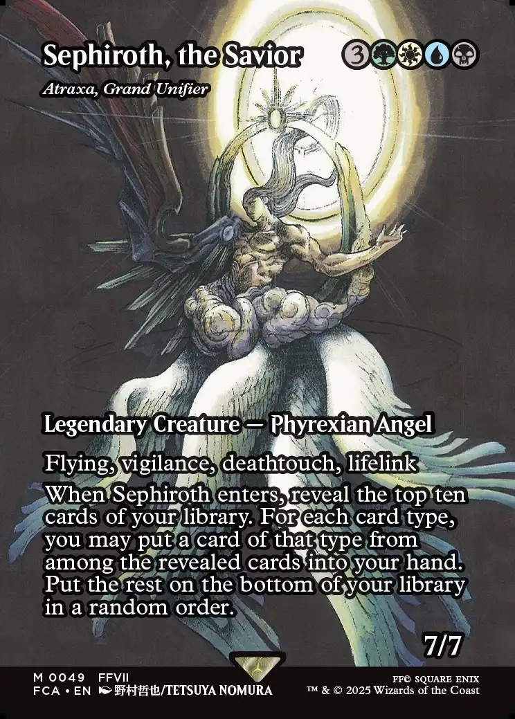 MTG ff 救済者　セフィロス　日本語 マジック：ザ・ギャザリング 今年人気のブランド品や MTG 救済者、セフィロス 日本語 偉大